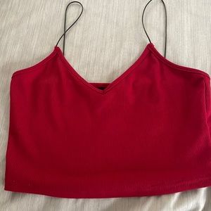 Shein womens burgundy tank top size S. Never worn